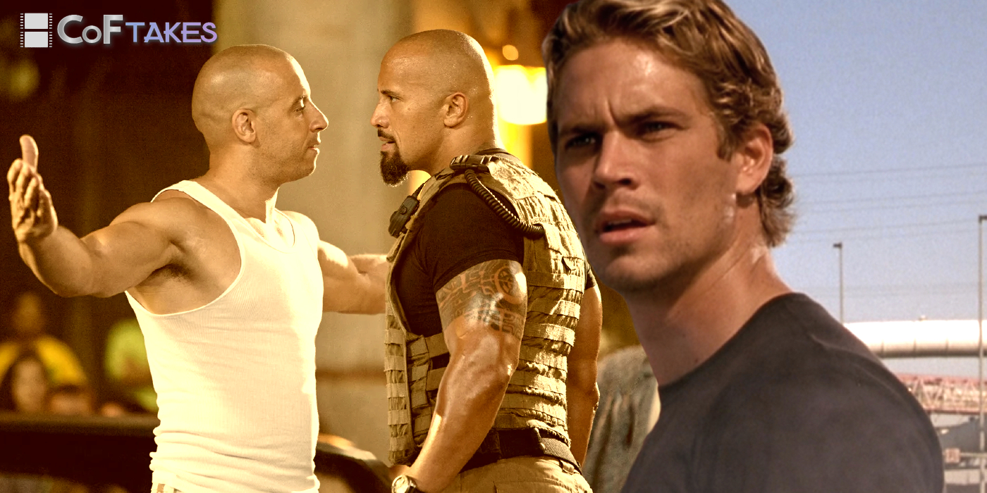 The best Fast & Furious trope was there from the start - Vin Diesel, Dwayne "The Rock" Johnson, and Paul Walker in the Fast & Furious franchise